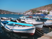 Rybářské čluny v přístavu Balaklava, Krym